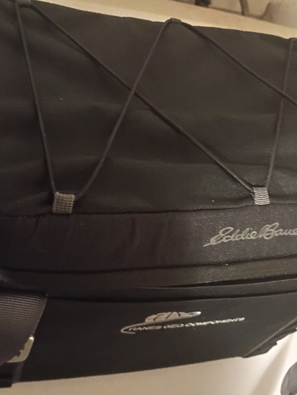Eddie Bauer Black Insulated Cooler Tote With Handles And Straps To Carry.